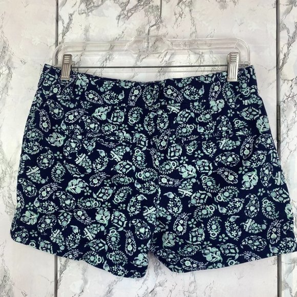 BLUE & AQUA PAISLEY ORIGINAL FIT SHORTS - Picture 2 of 2